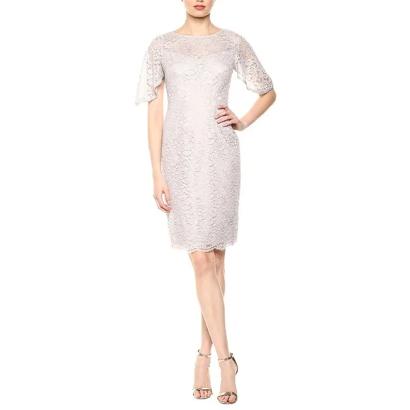 knee length dresses for ladies Adrianna Papell AP1E209094 Floral Metallic Blouson main image 1